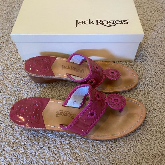 💗EUC Jack Rogers Key West Fuschia 9💗 - Picture 2 of 6